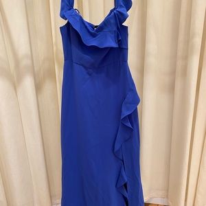 BCBG BLUE LONG GOWN